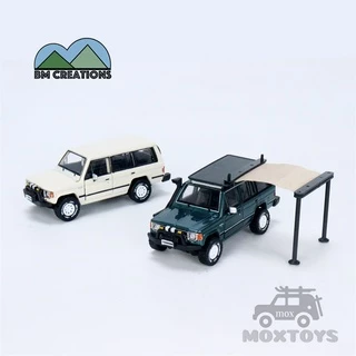 Mô Hình Xe Hơi Mitsubishi 1st Gen Pajero 1983 Ivory/Xanh Lá Với Tỷ Lệ 1:64