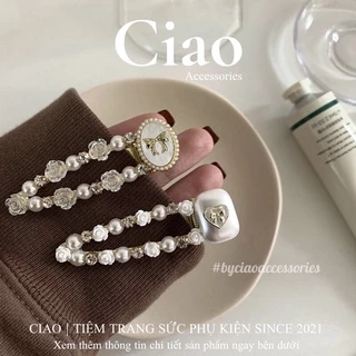 [HOẢ TỐC 1H] Kẹp tóc/ Phụ kiện tóc kim loại thiết kế đính đá sang trọng mã 19 Ciao accessories