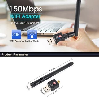 USB thu wifi cho máy tính 802.11 có Anten - Esmarthome