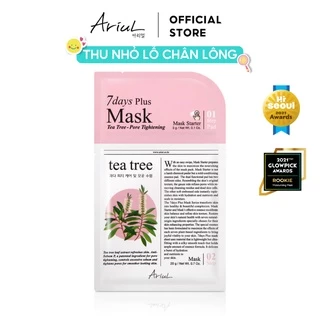 [MUA 5 GIẢM 50%] [HSD Trước T12/2024] Mặt Nạ Kiềm Dầu & Ngừa Viêm Tràm Trà ARIUL 7 Days Plus Mask Tea Tree 20 gr