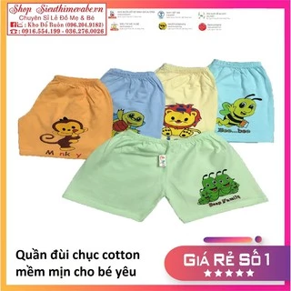 Quần đùi cotton mềm mịn cho bé [ bán lẻ chiếc] hàng tốt giá rẻ