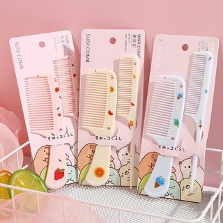 🍉Set 2 Lược Tạo Kiểu  Họa Tiết Hoạt Hình Siêu Đáng Yêu - Bộ Lược Mini Bỏ Túi Tiện Dụng DUASHOP.