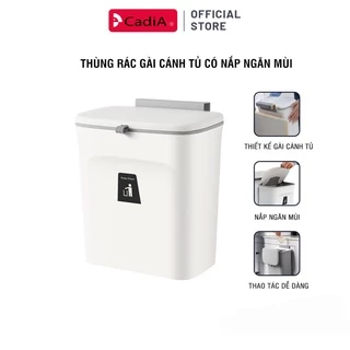 Thùng đựng rác thông minh cài gắn cánh tủ bếp có nắp đậy