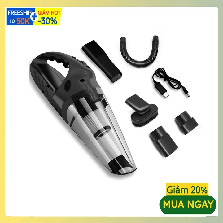 Máy hút bụi cầm tay R.6052 USB 120W đa năng hút bụi ôto, sofa, giường nệm