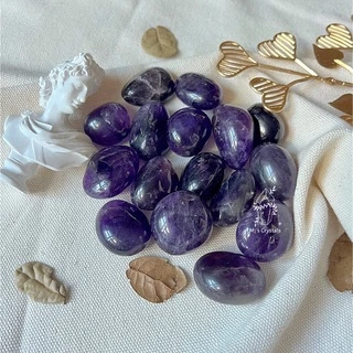 Tumble Amethyst sưu tầm, thanh tẩy tarot, reiki, thiền định