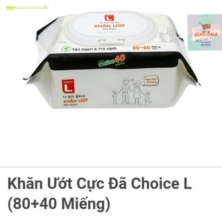 Khăn ướt cực đã Choice L 120 miếng