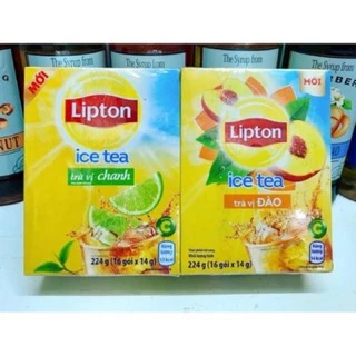 TRÀ LIPTON ICE TEA TRÀ CHANH/ ĐÀO HỘP 224g