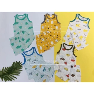 [7kg-18kg] Bộ 3 lỗ bé trai chất cotton mềm, hình in đẹp sắc nét nhiều mẫu