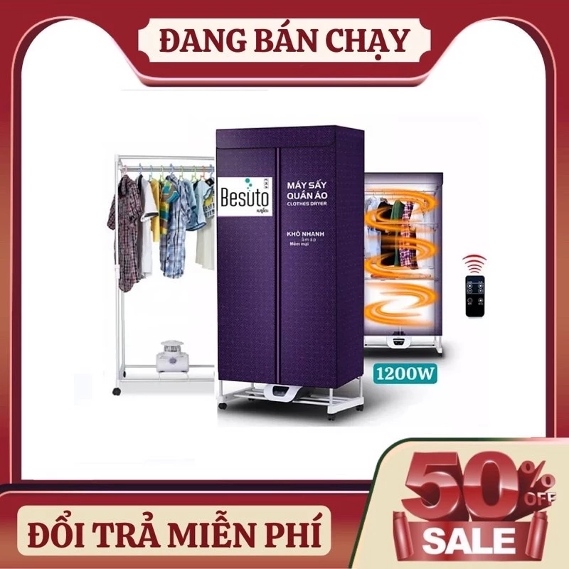 ☀️MÁY SẤY QUẦN ÁO BESUTO 1100w KHÔNG PHẢI LO THỜI TIẾT NỒM ẨM