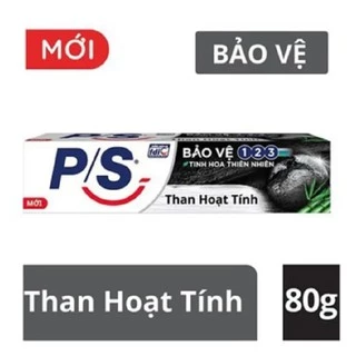 [HB Gift-PC] Kem Đánh Răng PS Bảo Vệ 123 Than Hoạt Tính 80g