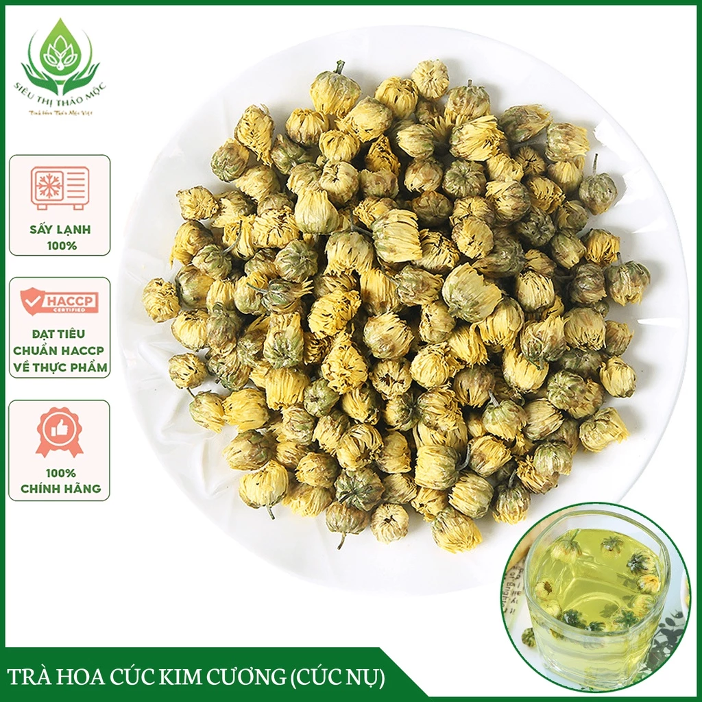 ✅[HÀNG LOẠI 1] Trà Hoa Cúc Sấy Khô Nguyên Nụ Cúc Kim Cương Thanh Nhiệt, Giải Độc, Mát Gan, Sáng Mắt