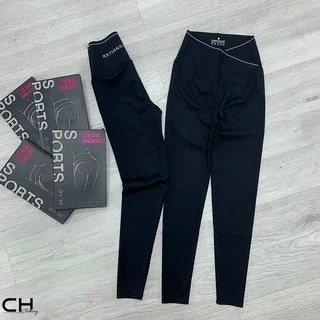 Quần legging nữ lưng cao cạp chéo gen bụng nâng mông co giãn 4 chiều Q626