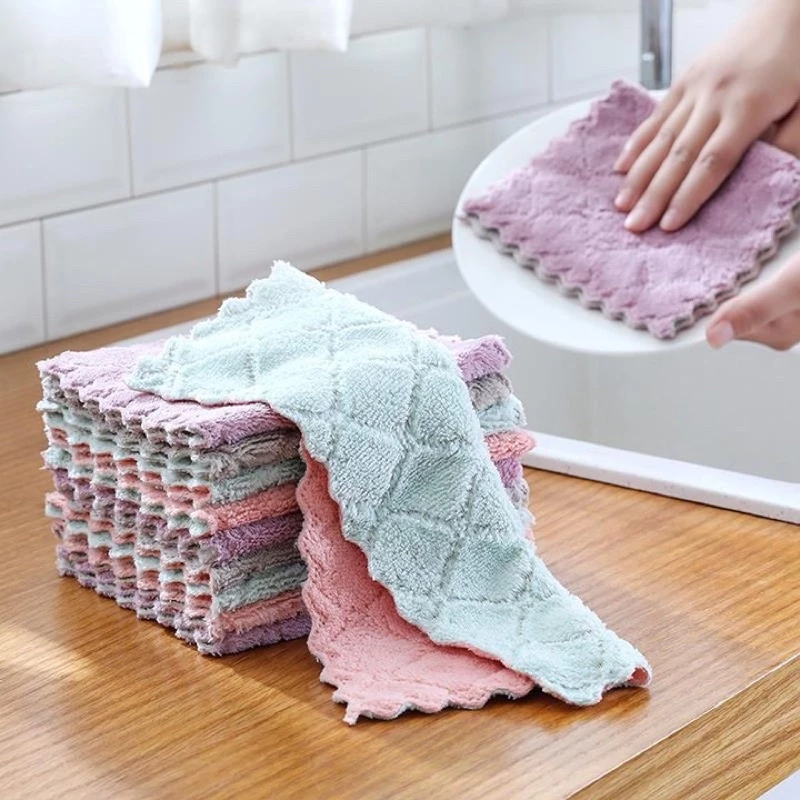 Khăn lau bếp đa năng lau tay, bát đũa, không rụng lông thấm hút tốt