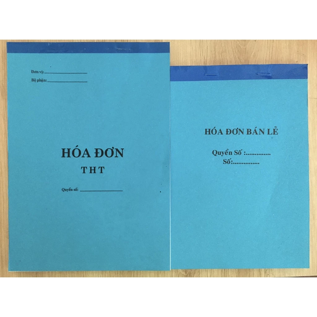 hóa đơn bán lẻ, hóa đơn 1 liên