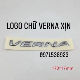 logo chữ VERNA dán đuôi xe HYUNDAI VERNA hàng xịn cao cấp