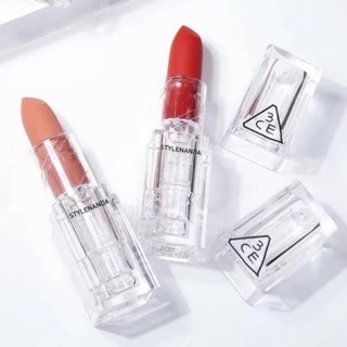 [CHÍNH HÃNG - XẢ DATE 01/2025] Son 3CE Thỏi Trong Suốt 3CE Soft Matte Lipstick - Clear Layer Edition