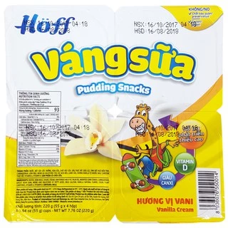 VÁNG SỮA HOFF 2 VỊ VANI HẠT DẺ 3 VỈ 12 HỘP