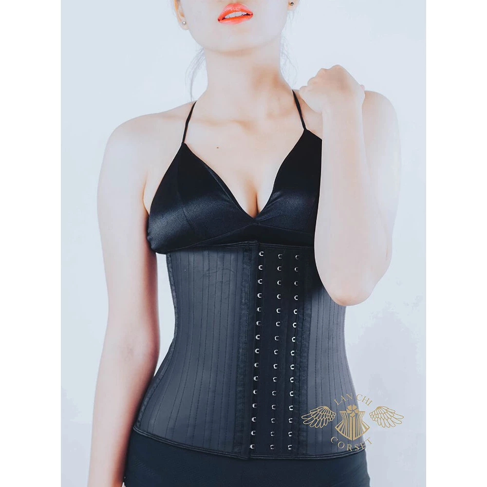 Combo Đai nịt bụng Latex 25 xương cao cấp dáng dài 29cm và thanh nối - HÀNG ITALY