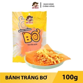 Bánh Tráng Bơ Kèm Topping Hành Phi + Ruốc + Khô gà - Trọng lượng 100 gam - Abi Snack