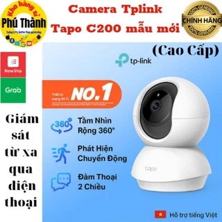 [Mã 99ELHA giảm 7% đơn 300K] Tplink - Camera giám sát kết nối internet cao cấp Tapo C200 Full HD 1080P mẫu mới BH 2 năm