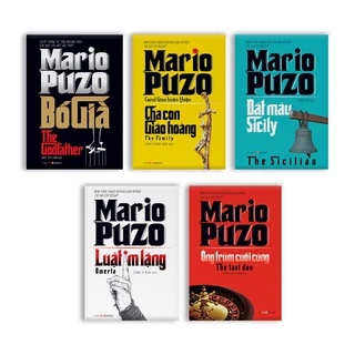 Sách - Tuyển Tập Mario Puzo :Bố Già ,Luật im Lặng,Đất Máu,Cha Con Giáo Hoàng,Ông Trùm Cuối Cùng(Combo,lẻ Tủy Chon)