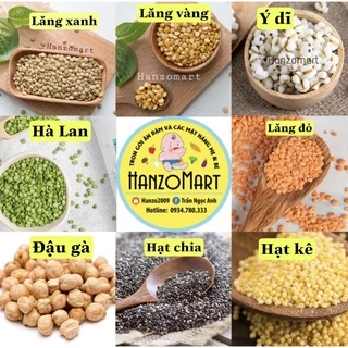 Đậu hạt dinh dưỡng cho bé ăn dặm hữu cơ nấu cháo gói 100gr - hanzomart