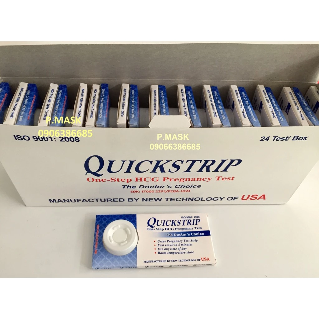 Que Thử Thai Quickstrip Combo 12 Que - Phát Hiện Thai Sớm