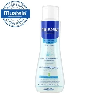 Mustela Nước Làm Sạch Mặt Và Cơ Thể Cho Trẻ Sơ Sinh & Em Bé Da Thường 100ml