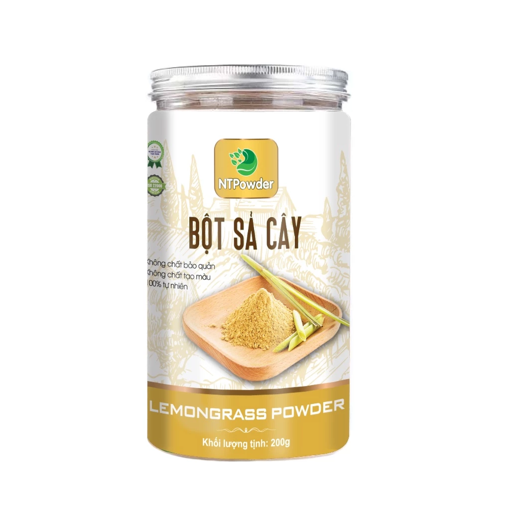 Bột Sả Cây sấy lạnh nguyên chất NTPowder 200g / 100g - Nhất Tín Food