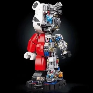 (Có Sẵn )đồ chơi Lắp ráp mô hình Wangao 188001 gấu bearbrick robot chú gấu Bear người máy robot cực hot