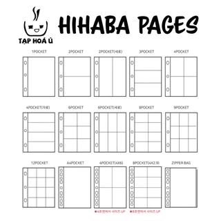 SHEET HIHABA CHO BINDER BÌA A4 - 3 CÒNG (NHIỀU LOẠI)