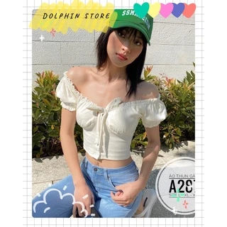 BIGSIZE Áo croptop trễ vai bigsize - Áo croptop bigsize