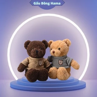 Gấu Bông Teddy Head Tales nhồi bông gòn cao cấp lông xoắn mịn an toàn cho bé Cỡ nhỏ 30 cm  - 40 cm