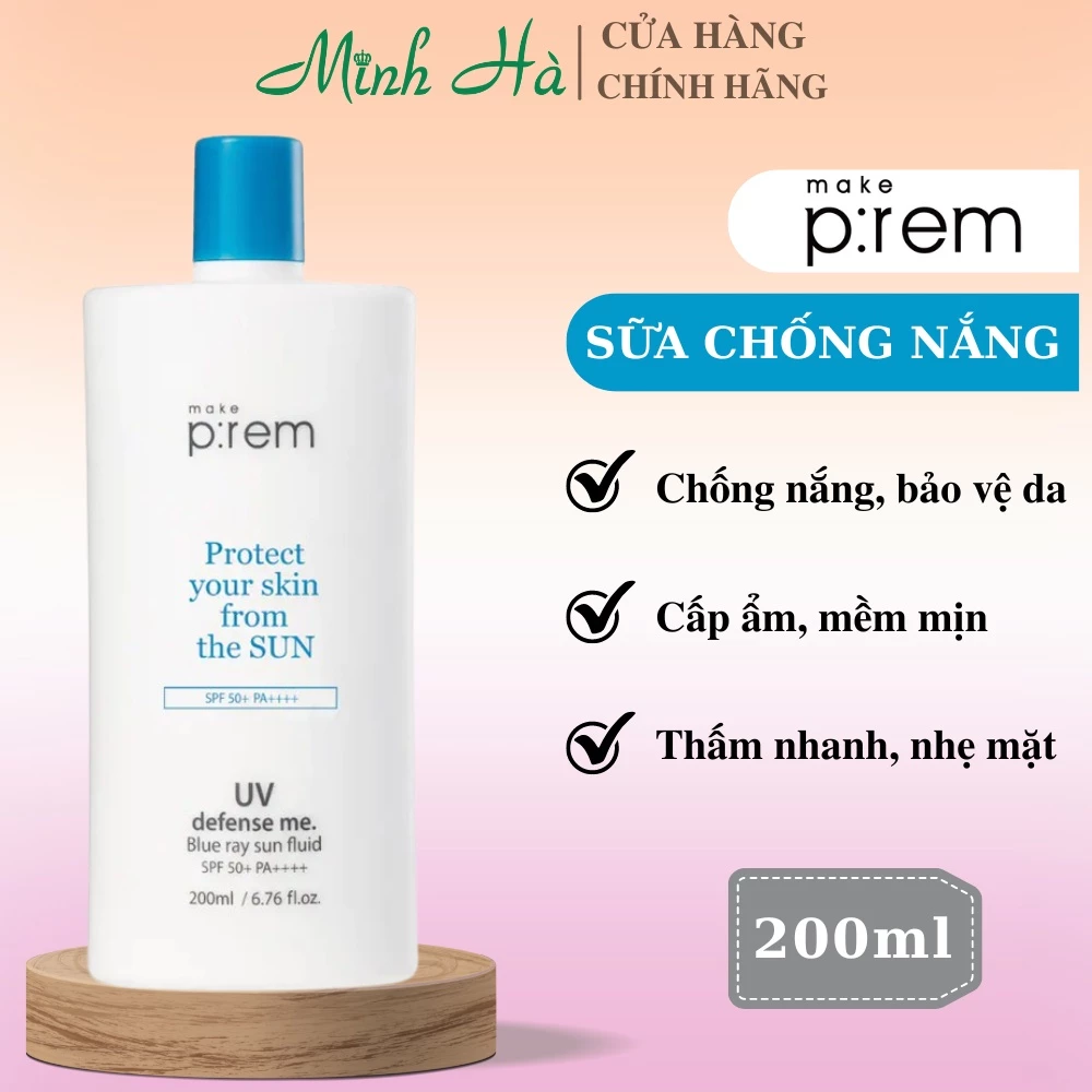 Kem chống nắng dạng sữa Make P:rem SPF50+ PA++++