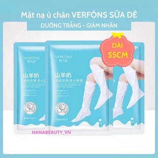 Mặt Nạ Ủ Chân 55CM SỮA DÊ VERFÔNS dưỡng ẩm nicotinamide  Mềm Mại Trắng Mịn Nội Địa Trung