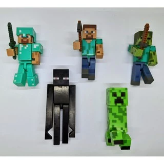 Mô Hình Nhân Vật Alex Enderman Trong Game Minecraft