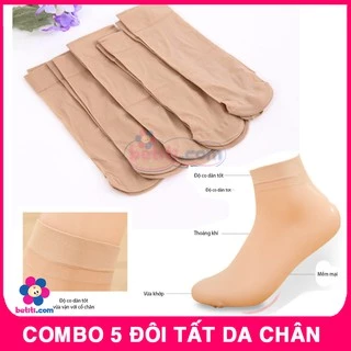 [COMBO] 5 Đôi Tất Da Chân Mềm Mại, Dày Dặn - SP000213x5