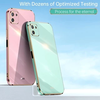 Ốp điện thoại silicone mềm Koosuk viền vuông 6D cho Samsung Galaxy A03 A 03