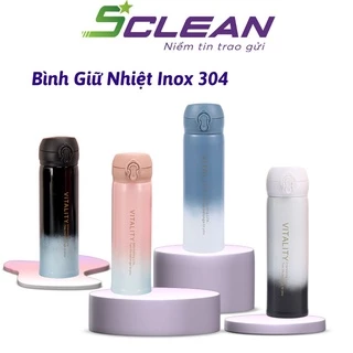 Bình giữ nhiệt Inox 304 cao cấp cách nhiệt 2 lớp hiệu quả dung tích 400ML hàng loại 1