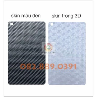 Miếng dán mặt lưng skin carbon Samsung Galaxy Máy tính bảng Samsung Galaxy Tab A8 8" T295 (2019)