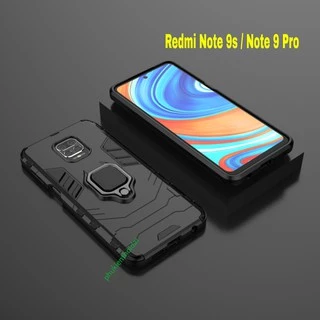 Ốp lưng Redmi Note 9s / 9 Pro / Note 9 / Redmi 10X 4G / Note 11 Pro Iron Man Iring chống sốc giá đỡ xem phim