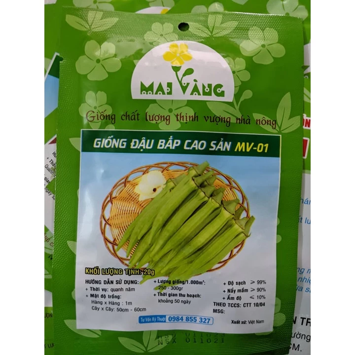 Hạt giống Đậu Bắp 20g