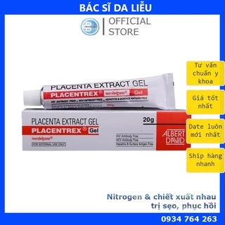 Placentrex Gel - Tế Bào Gốc Cho Da Tổn Thương, Lăn Kim, Nặn Mụn (20g) bacsidalieu new