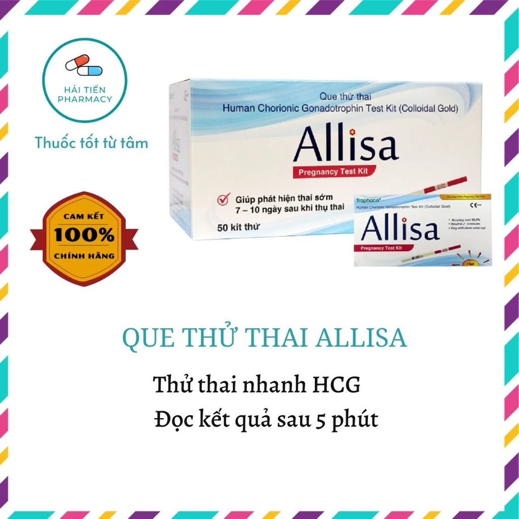 Que thử thai Aliissa - Công ty Traphaco nhập khẩu