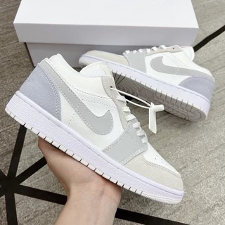 (Freeship ) Giày thể thao sneaker Jodan 1 xám xanh thấp cổ nam nữ full box bill