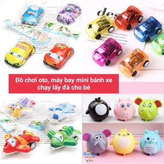 Đồ chơi Ôtô/Máy bay/Hình Thú Mini chạy lùi lấy đà cho bé