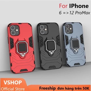 Ốp Iphone 12 ProMax/12mini/11promax/xsmax/xr/678plus/se2020 chống sốc cao cấp batman kèm nhẫn iring chống xem video