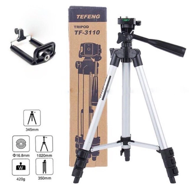 Giá Đỡ 3 Chân Đế Chụp Hình Tripod 3110 + Tặng 1 khăn đi Phượng đa năng