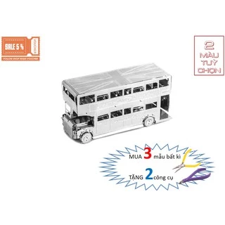 Mô Hình Lắp Ghép kim Loại 3D Xe Bus 2 tầng - Luân Đôn (No.76)