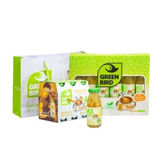 Nước yến sào và đông trùng hạ thảo Green Bird (Hộp quà 6 chai x 185ml)